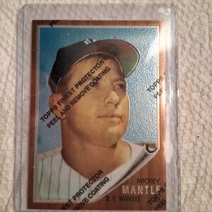 Topps Blue and Copper Mickey Mantle Baseball Card